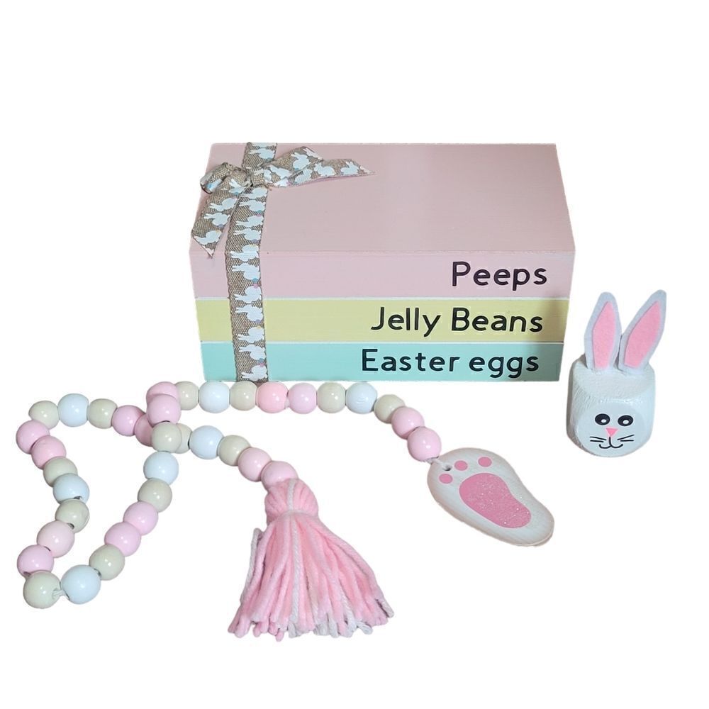 Easter tiered tray decor